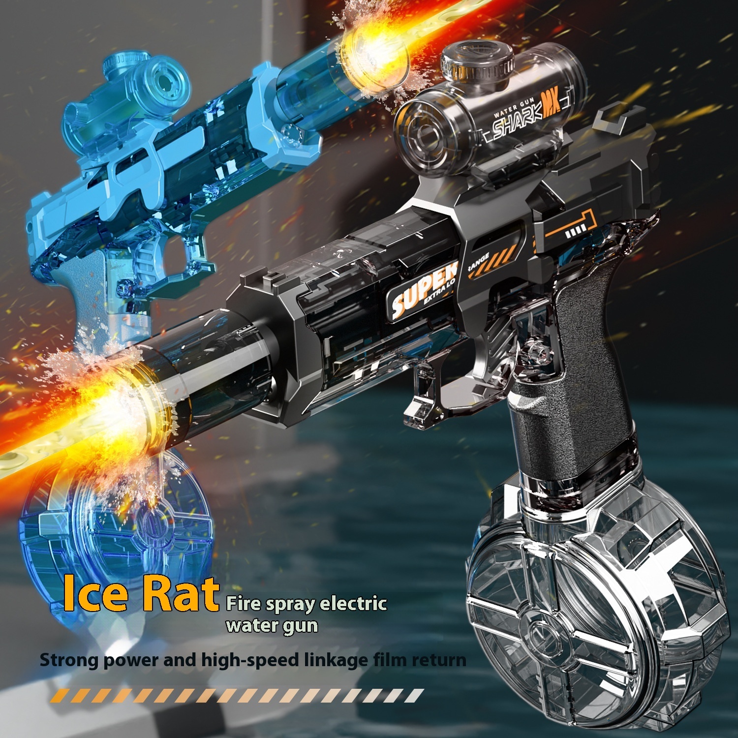 🔫 Pistola de Agua Eléctrica Automática con Luces LED | Recarga Automática para Niños y Adultos - Imagen 5