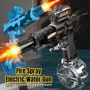 🔫 Pistola de Agua Eléctrica Automática con Luces LED | Recarga Automática para Niños y Adultos