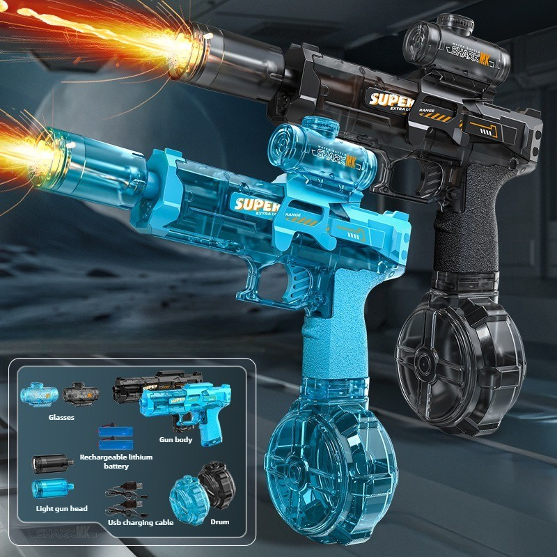 🔫 Pistola de Agua Eléctrica Automática con Luces LED | Recarga Automática para Niños y Adultos - Imagen 8